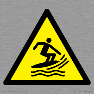 W046 Warning: Surf craft area